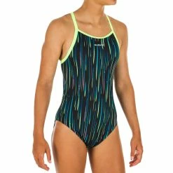 Nabaiji Swimming Jade Chlorine-Resistant One Piece Swimsuit Girls'