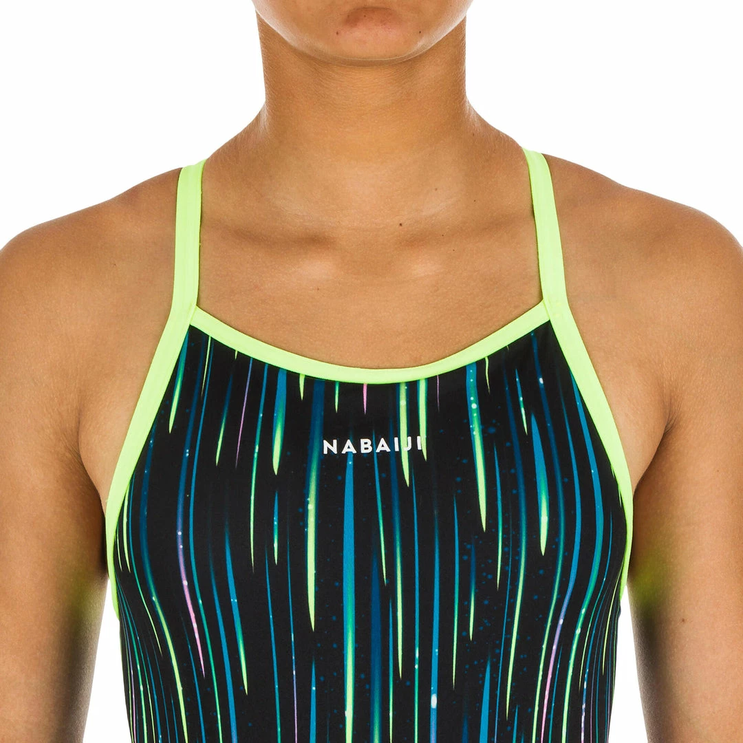 Nabaiji Swimming Jade Chlorine-Resistant One Piece Swimsuit Girls'