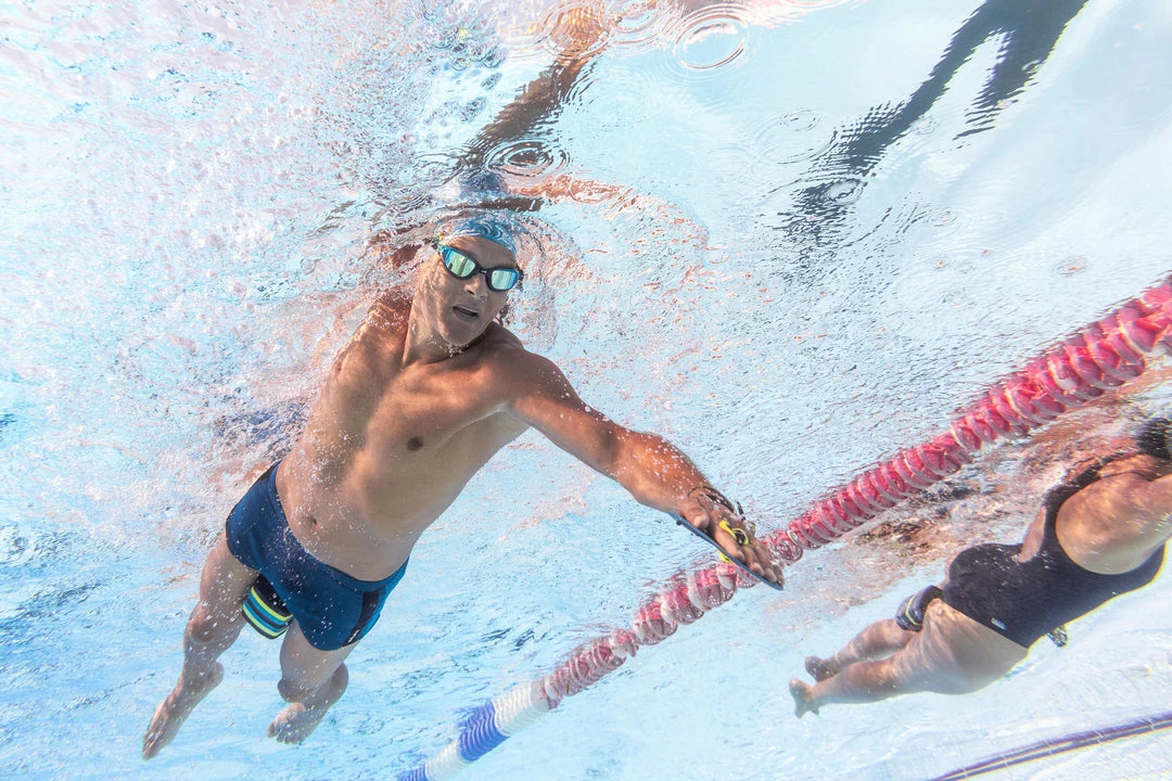 Nabaiji Swimming Paddles Quick-In 500 Size S - Blue Yellow