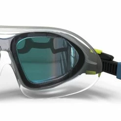 Nabaiji SWIMMING POOL MASK ACTIVE SIZE L MIRROR LENSES - BLUE / BLACK