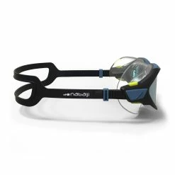 Nabaiji SWIMMING POOL MASK ACTIVE SIZE L MIRROR LENSES - BLUE / BLACK