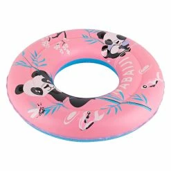 Nabaiji Swimming Kids' Inflatable Swim Ring 3-6 Years 51 Cm Beige SAVANNAH Print