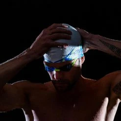 Nabaiji Swimming Silicone Swim Cap TERM BLACK