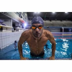 Nabaiji Swimming Silicone Swim Cap TERM BLACK