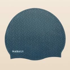 Nabaiji Swimming Silicone Swim Cap TERM BLACK