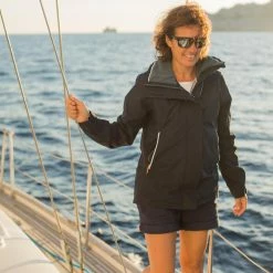 Tribord Waterproof Wind-proof Rain Jacket SAILING 300 Navy