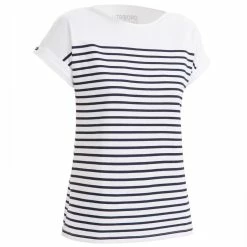 Tribord Short Sleeve Striped Boat Neck Sailing T-Shirt
