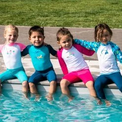 Nabaiji Swimming Long Sleeved UV Rash Guard T-Shirt Babies'