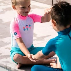 Nabaiji UV Rash Guard Short Sleeved Shorty Swimsuit Babies' Swimming