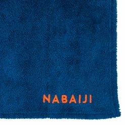 Nabaiji Swimming Ultra-Soft Microfibre Towel Size L 80 X 130 Cm White