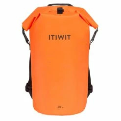 Kayaking Decathlon Itiwit IPX6 Waterproof Roll Top Dry Bag 30L W/ Backpack Strap