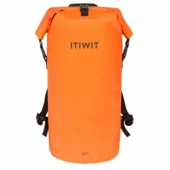 Decathlon Itiwit IPX6 Waterproof Roll Top Dry Bag 40L W/ Backpack Strap