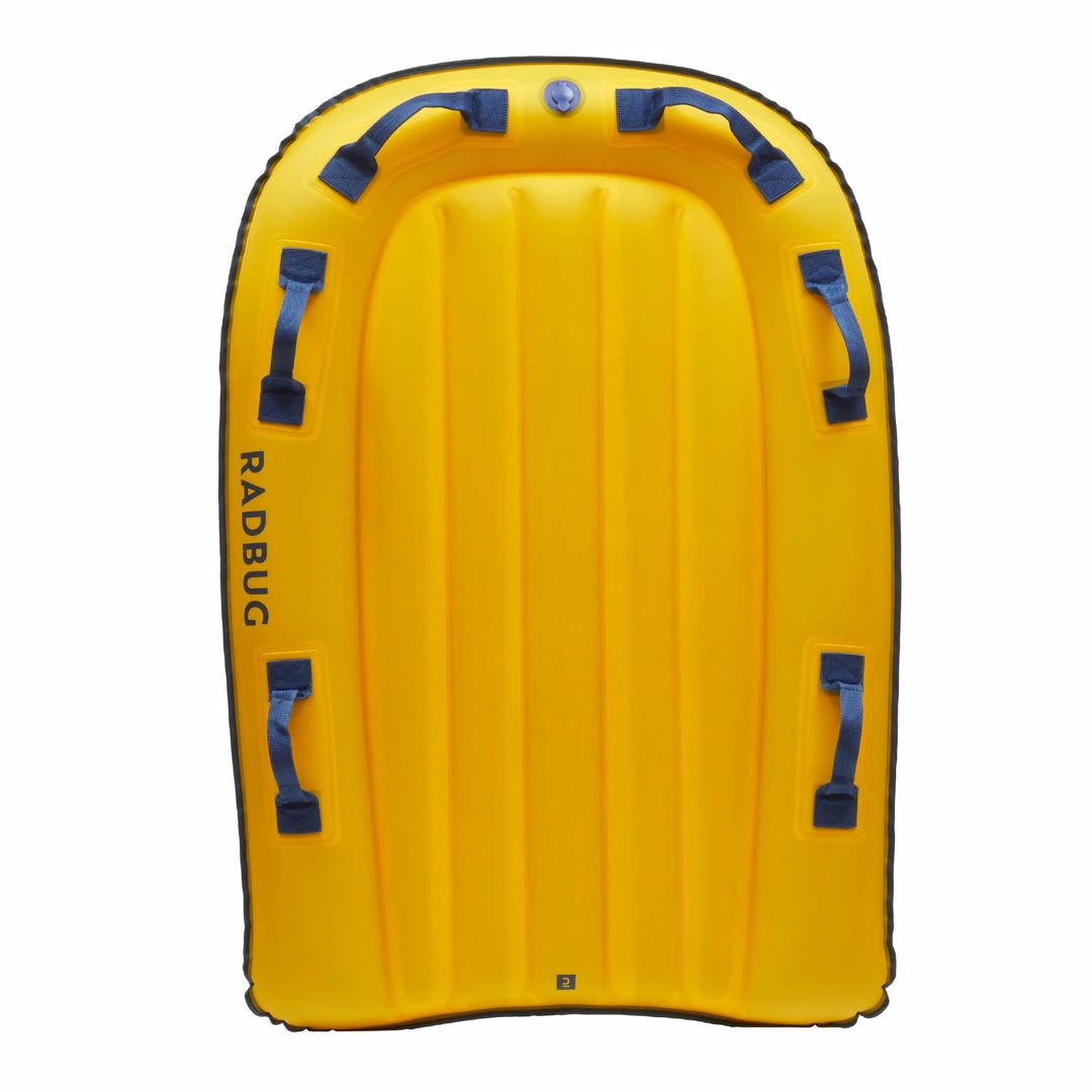 Bodyboarding Radbug Inflatable High Resistance Bodyboard Boogie 2 Person Tandem W/ Handles Adult & Kids