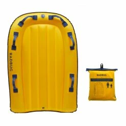 Bodyboarding Radbug Inflatable High Resistance Bodyboard Boogie 2 Person Tandem W/ Handles Adult & Kids
