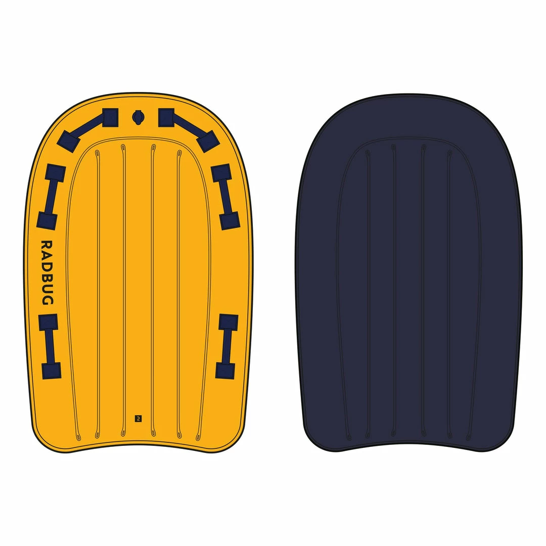 Bodyboarding Radbug Inflatable High Resistance Bodyboard Boogie 2 Person Tandem W/ Handles Adult & Kids