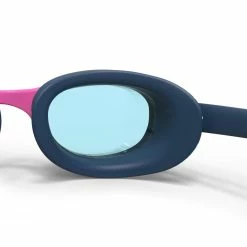 Nabaiji Swimming Goggles - Xbase Print L - Clear Lenses - Navy Blue / Red