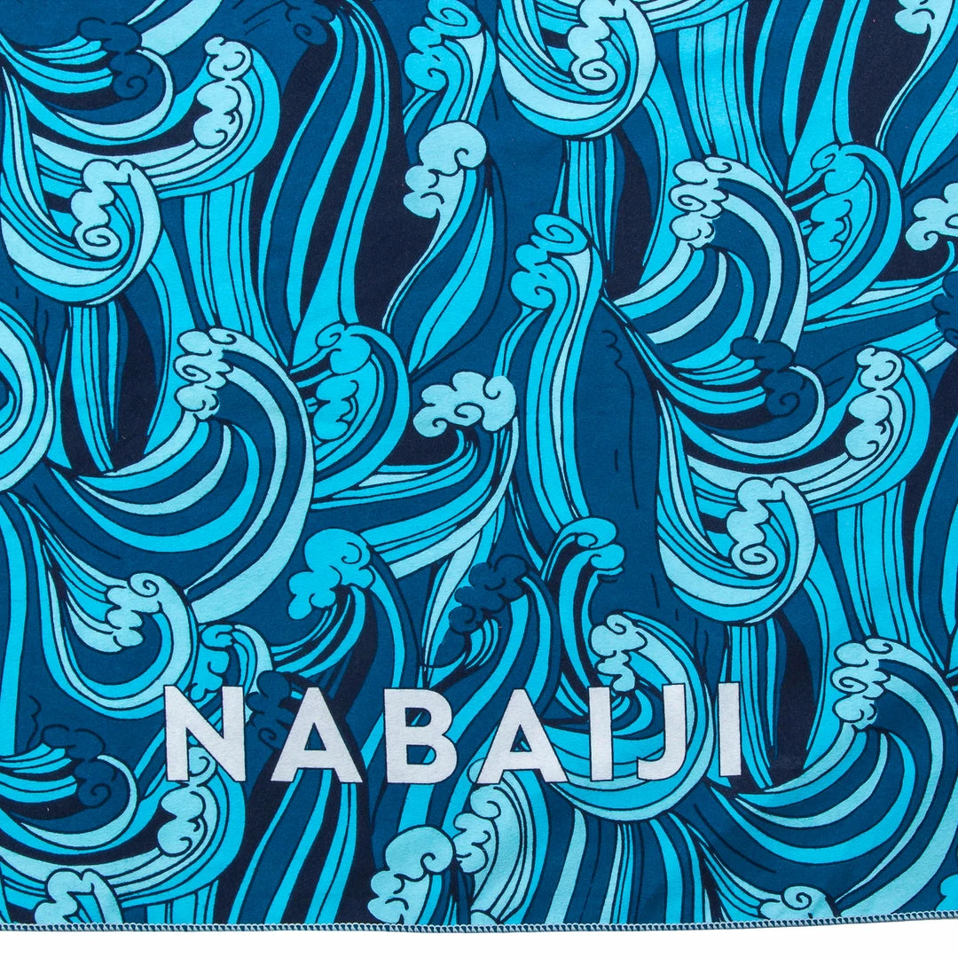 Nabaiji Microfibre Swimming Towel Size XL 110 X 175 Cm - Print