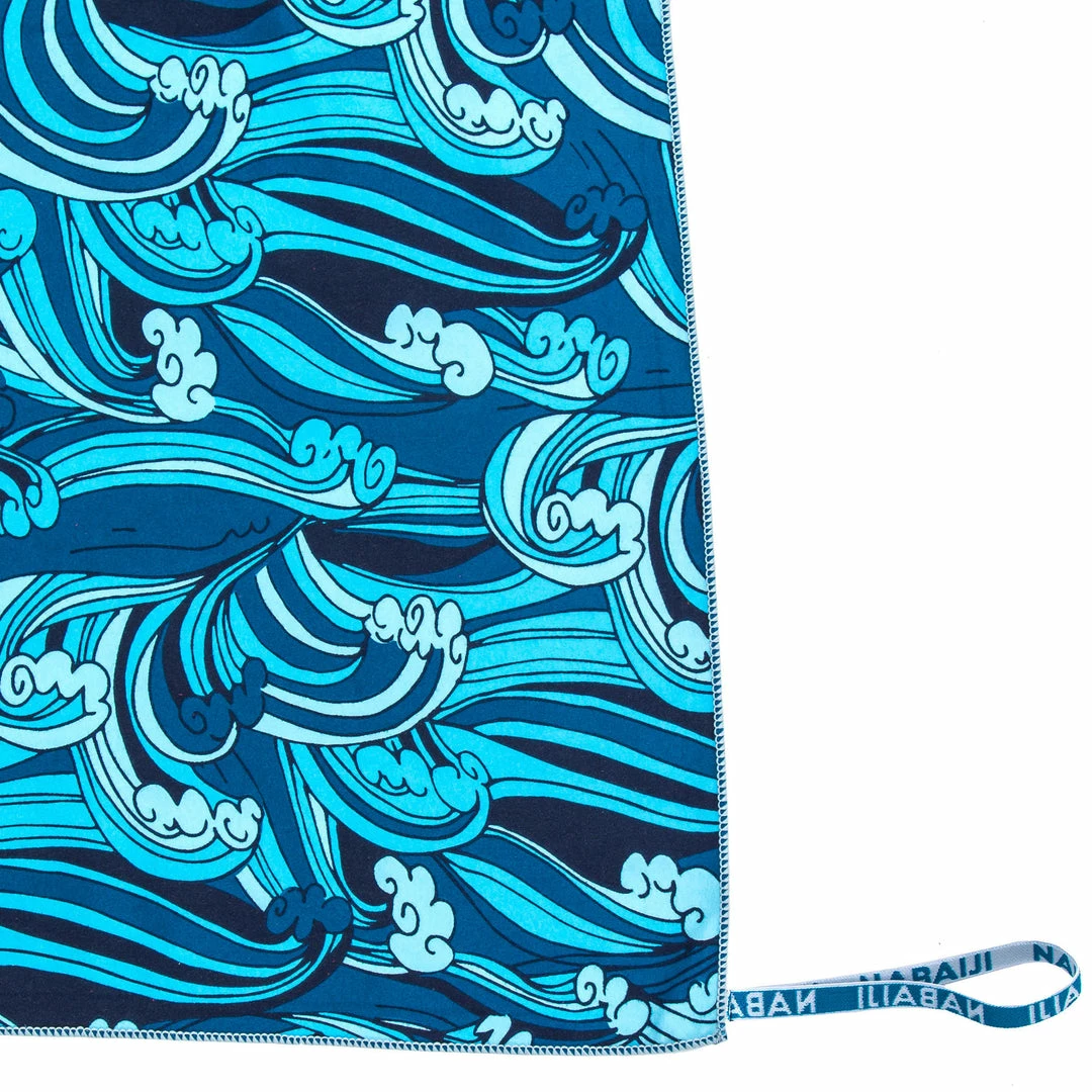 Nabaiji Microfibre Swimming Towel Size XL 110 X 175 Cm - Print