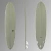 Olaian 500 Hard Top Epoxi Sufboard Mini Malibu Hybrid 8' 63L W/ FCS Type Soft Edge Fins