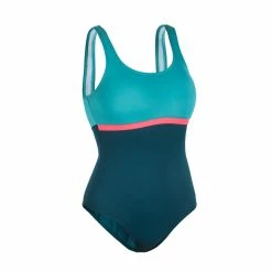 Nabaiji Swimming 1-piece Swimsuit Heva Li Blue Petrol