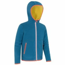 Tribord Kids' Warm Reversible Sailing Fleece 500 - Blue Ocean Navy