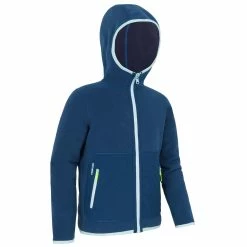 Tribord Kids' Warm Reversible Sailing Fleece 500 - Blue Ocean Navy
