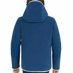 Tribord Kids' Warm Reversible Sailing Fleece 500 - Blue Ocean Navy