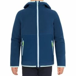Tribord Kids' Warm Reversible Sailing Fleece 500 - Blue Ocean Navy