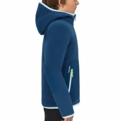 Tribord Kids' Warm Reversible Sailing Fleece 500 - Blue Ocean Navy
