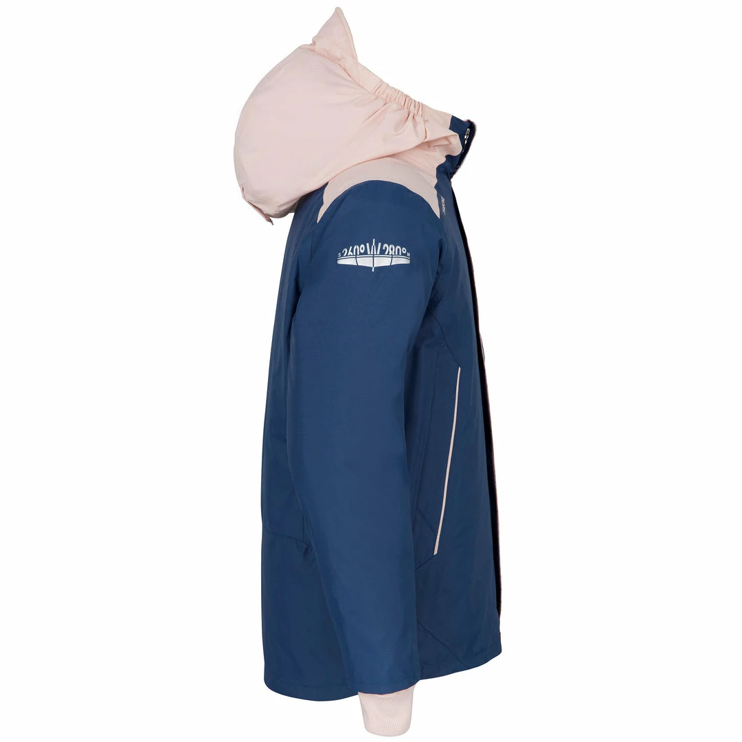 Tribord Kids Sailing Jacket Warm And Waterproof Sailing 100 Blue Pink