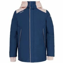 Tribord Kids Sailing Jacket Warm And Waterproof Sailing 100 Blue Pink
