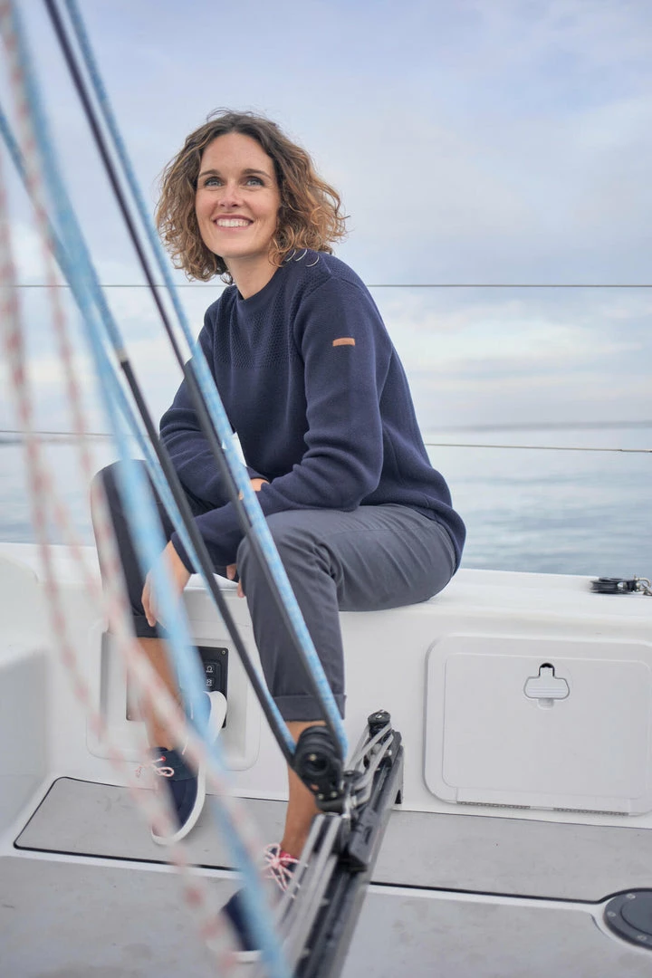 Tribord 100% Cotton Boat Neck Sweater Sailing