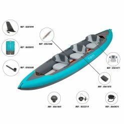 Itiwit X100 Inflatable Dropstich Recreational Touring Sit-on-top Kayak 1 To 3 Person 540lb