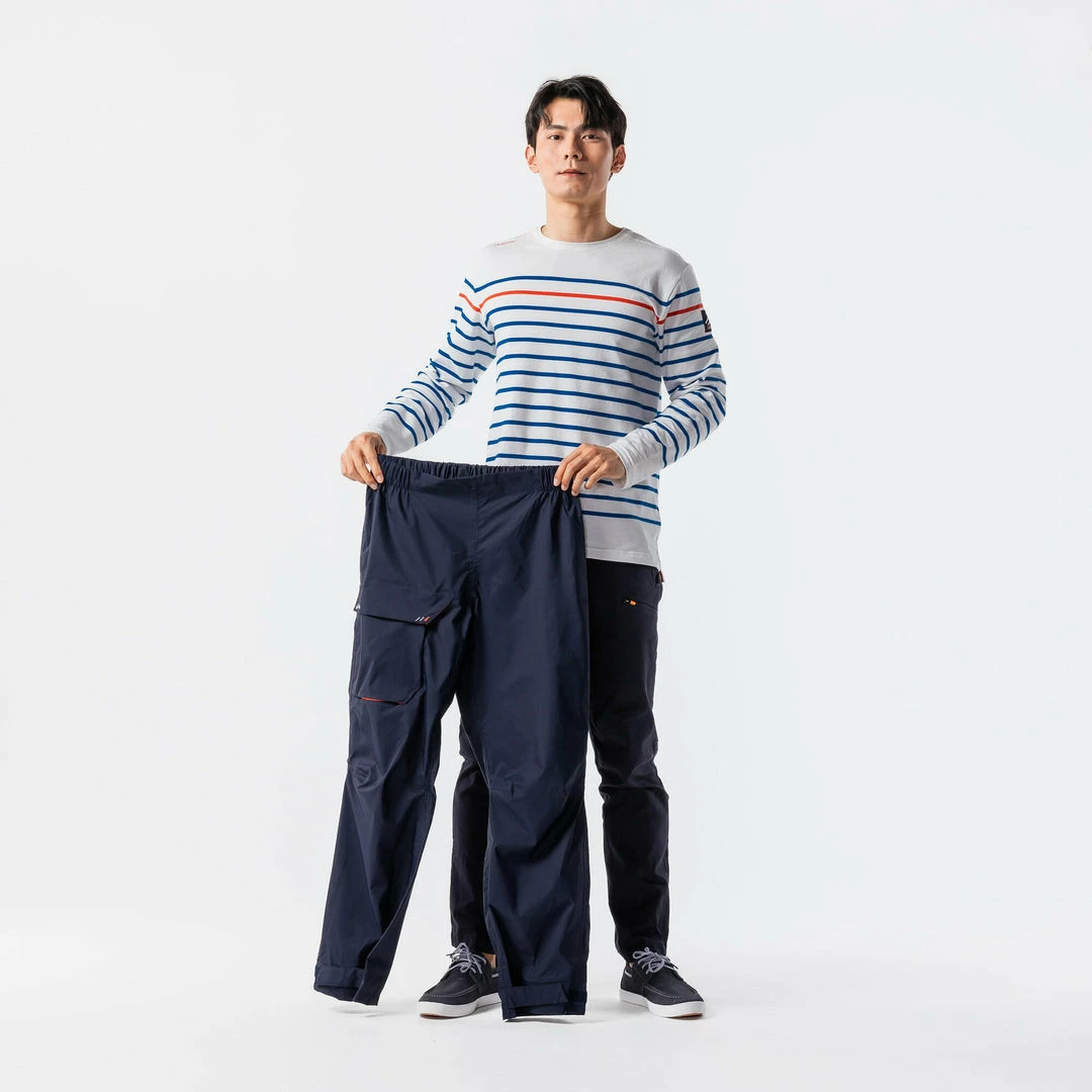 Tribord Waterproof Sailing Overpantss 100 Eco-designed Navy