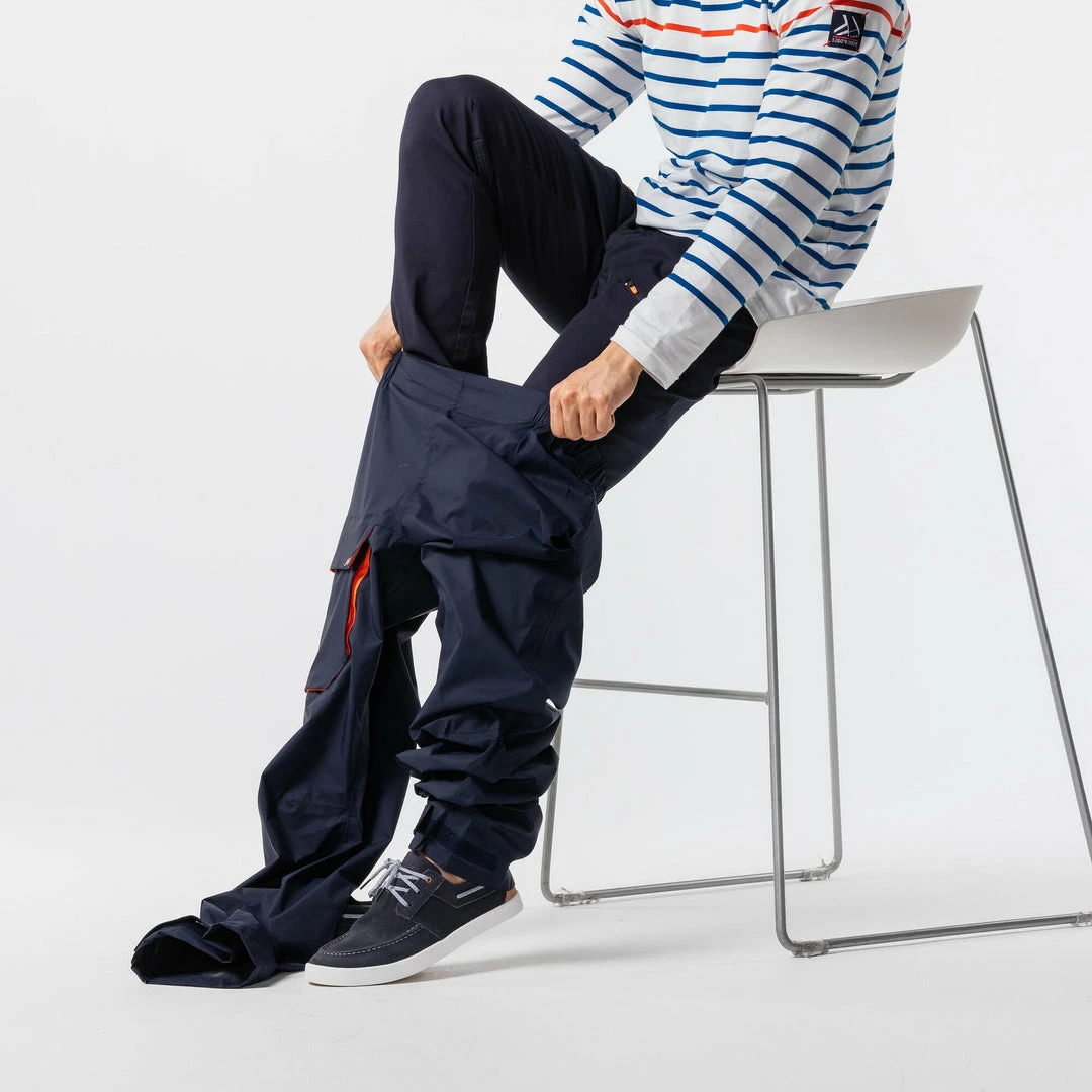 Tribord Waterproof Sailing Overpantss 100 Eco-designed Navy