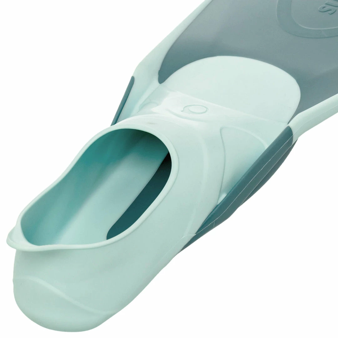 Kids' Snorkelling Fins SUBEA SNK 500 - Pastel Mint And Grey Blue Snorkeling & Scubadiving