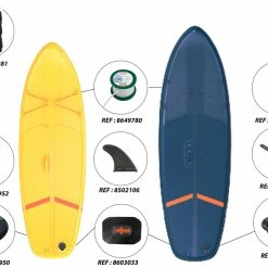 Itiwit Inflatable Stand Up Paddle SUP Pack Medium W/ Paddle & Pump, User 130 To 175lb Stand Up Paddle (SUP)