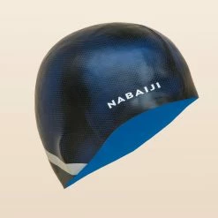Nabaiji Swimming Silicone Swim Cap TERM BLACK
