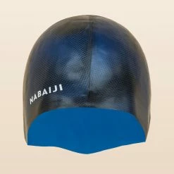 Nabaiji Swimming Silicone Swim Cap TERM BLACK