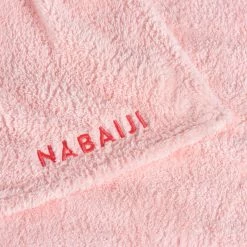 Nabaiji Swimming Ultra-Soft Microfibre Towel Size L 80 X 130 Cm White