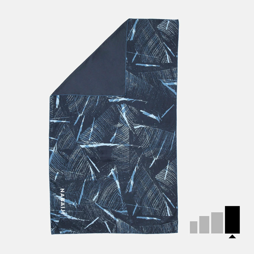 Nabaiji Microfibre Swimming Towel Size XL 110 X 175 Cm - Print