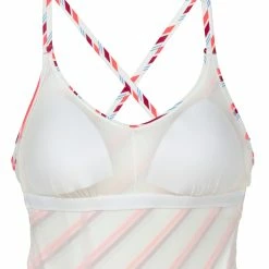 Nabaiji Swimming One-Piece Swimsuit Lila Line Red