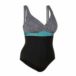 Nabaiji Swimming One-piece Sculpting Swimsuit Kaipearl Triki Leo Black