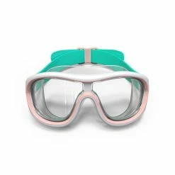 Nabaiji Swimming Pool Mask - Swimdow V2 Size L Clear Lenses - White Blue