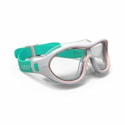 Nabaiji Swimming Pool Mask - Swimdow V2 Size L Clear Lenses - White Blue