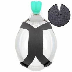 Subea Snorkeling & Scubadiving Adult Easybreath Surface Mask 500 Grey