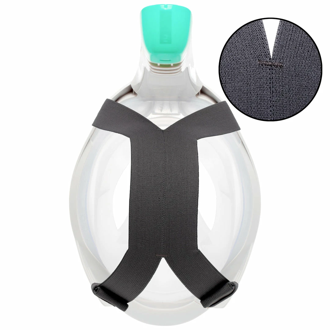 Subea Snorkeling & Scubadiving Adult Easybreath Surface Mask 500 Grey