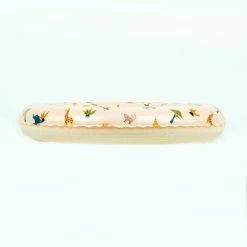 Nabaiji Swimming Kids' Inflatable Swim Ring 3-6 Years 51 Cm Beige SAVANNAH Print