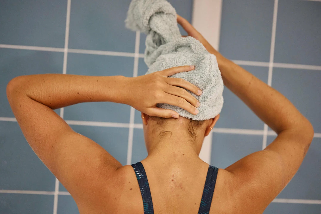 Nabaiji Soft Microfibre Hair Towel - Light Green Swimming