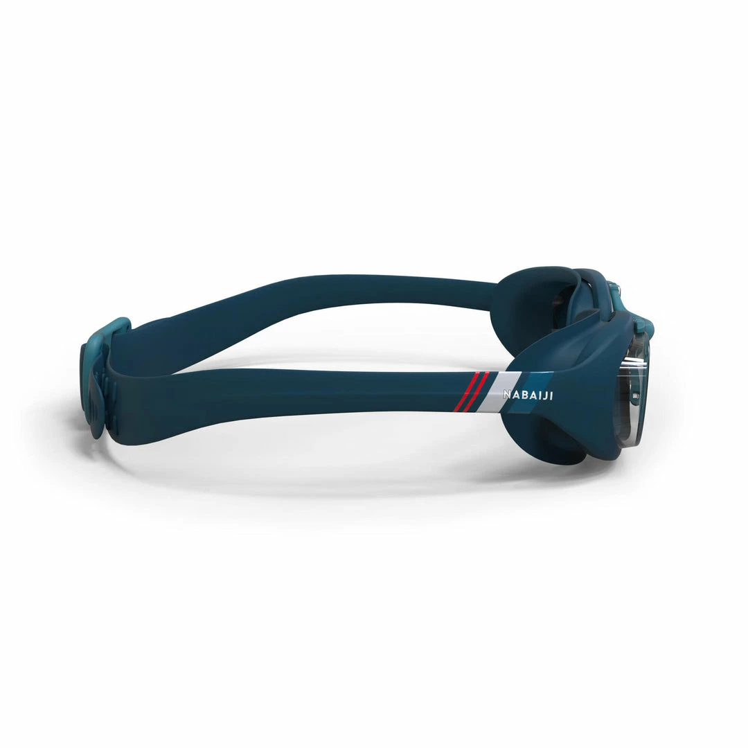 Nabaiji Swimming Goggles - Xbase Print L - Clear Lenses - Navy Blue / Red